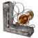 Old Dutch International Victoria Embossed 3 Bottle Tabletop Wine Rack