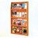 Wooden Mallet Twelve Magazine and Twenty Four Brochure Wall Display with Optional Floor Stand