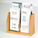 Wooden Mallet Countertop Four Pocket Brochure Display