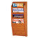 Wooden Mallet Four Pocket Wall Mount Magazine Rack