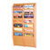 Wooden Mallet Fourteen Pocket Wall Mount Magazine Rack