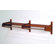 Wooden Mallet Double Hat and Coat Rack with Chrome Bar