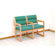 Wooden Mallet Valley Two Seat Guest Chair