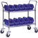 Quantum Storage 3 Shelf Mobile Wire Cart with Quick Pick Bins