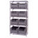 Quantum Storage Q-Stor 5 Shelf Unit with Giant Hopper Bins (74" H x 36" W x 18" D) with Optional Mobile Kit