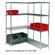 Quantum Storage Small 54" Q-Stor Chrome Wire Shelving Add-On Unit
