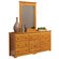 Atlantic Furniture Windsor 7 Drawer Combo Dresser with Portrait Mirror