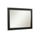 Linon Anna Mirror in Distressed Antique Black
