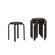 Linon Bentwood Short Stacking Counter/Bar Stool in Wenge