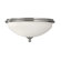 Feiss Merritt Two Light Flush Mount in Brushed Steel
