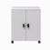 Caxton MyPod 2 Door Cupboard in White and Grey
