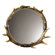 Uttermost Rustic Faux Stag Horn Round Wall Mirror