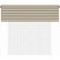 Bacati Stripes Valance in White and Chocolate