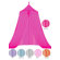 Bacati Valley of Flowers String Canopy in Fuschia