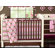 Bacati Mod Dots and Stripes Pink and Chocolate Crib Bedding Collection