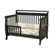 DaVinci Emily Three Piece Convertible Crib Nursery Set with Toddler Rail in Ebony Black