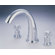 Elements of Design Double Handle Deck Mount Roman Tub Faucet Trim Metal Cross Handle