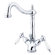 Elements of Design Heritage Single Hole Bathroom Faucet with Double Porcelain Lever Handles