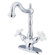 Elements of Design Heritage Single Hole Sink Faucet with Double Porcelain Cross Handles