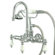 Elements of Design Vintage Three Handle Wall Mount Clawfoot Tub Faucet with Handshower
