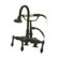 Elements of Design Vintage Three Handle Wall Mount Clawfoot Tub Faucet with Handshower