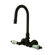 Elements of Design Hot Springs Double Handle Wall Mount Clawfoot Tub Faucet Trim Porcelain Lever Handle
