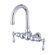 Elements of Design Hot Springs Double Handle Wall Mount Clawfoot Tub Faucet Trim Metal Lever Handle