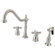 Elements of Design Heritage Two Handle Widespread Kitchen Faucet with Metal Cross Handles
