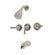 Elements of Design Magellan Tub and Shower Faucet with Metal Lever Handles