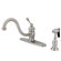 Elements of Design One Handle Centerset Kitchen Faucet with Buckingham Lever Handle