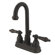 Elements of Design Centerset Bathroom Faucet with Double Lever Handles