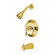 Elements of Design Vintage Thermostatic Pressure Balanced Tub Faucet with Solid Brass Shower Head with Metal Lever Handles