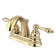 Elements of Design Centerset Bathroom Faucet with Double Lever Handles