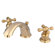 Elements of Design Magellan Widespread Bathroom Faucet with Double Cross Handles