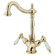 Elements of Design Heritage Single Hole Bathroom Faucet with Double Porcelain Lever Handles