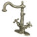 Elements of Design Heritage Single Hole Bathroom Faucet with Double Cross Handles