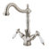 Elements of Design Heritage Single Hole Bathroom Faucet with Double Porcelain Lever Handles