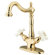 Elements of Design Heritage Single Hole Sink Faucet with Double Porcelain Cross Handles