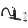 Elements of Design Heritage One Handle Centerset Kitchen Faucet with Buckingham Lever Handle
