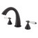 Elements of Design Double Handle Deck Mount Roman Tub Faucet Trim Porcelain Lever Handle
