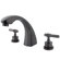Elements of Design Double Handle Deck Mount Roman Tub Faucet Trim Milano Lever Handle