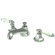 Elements of Design New York Widespread Bathroom Faucet with Double Porcelain Lever Handles