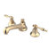 Elements of Design Metropolitan Widespread Bathroom Faucet with Double Lever Handles