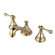 Elements of Design Widespread Bathroom Faucet with Double Buckingham Lever Handles