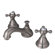 Elements of Design Widespread Bathroom Faucet with Double Buckingham Cross Handles