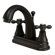 Elements of Design Elizabeth Centerset Bathroom Faucet with Double Cross Handles