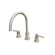 Elements of Design Widespread Bathroom Faucet with Double Lever Handles