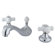 Elements of Design Widespread Bathroom Sink Faucet with Double Cross Handles