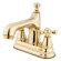Elements of Design Centerset Bathroom Faucet with Double Metal Cross Handles