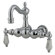 Elements of Design Hot Springs Double Handle Deck Mount Clawfoot Tub Faucet Trim Porcelain Lever Handle
